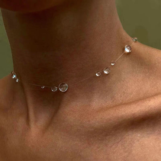 Cool Feeling Super Fairy Minimalist Transparent Crystal Jewelry