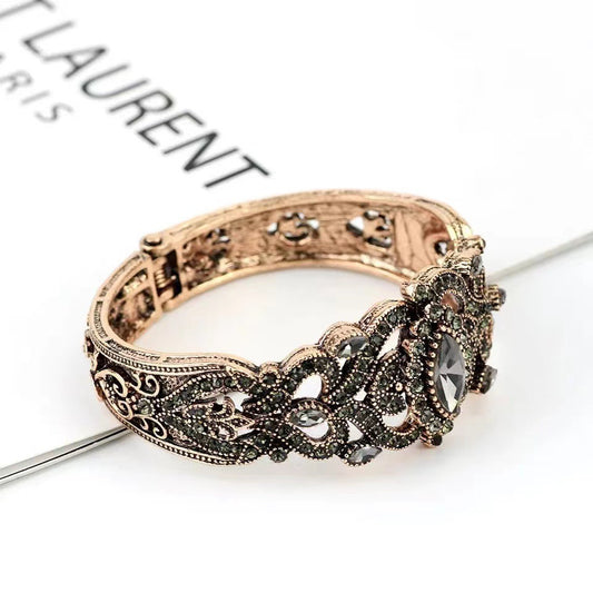 Vintage Bracelet Alloy Fashion Gray And Lake Blue