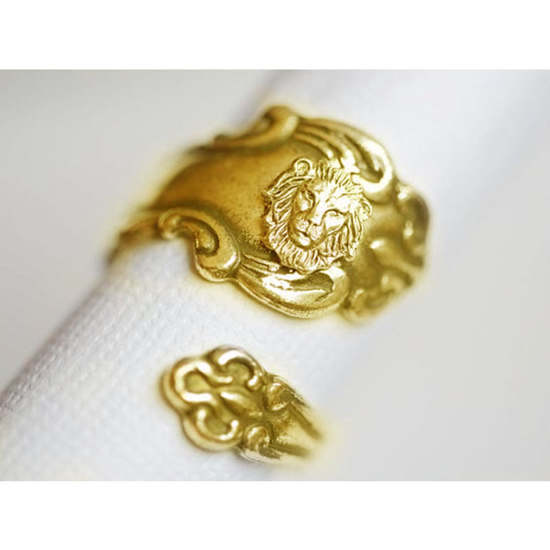 Ancient Flower Rose Gold Bee Ancient Silver Open Ring
