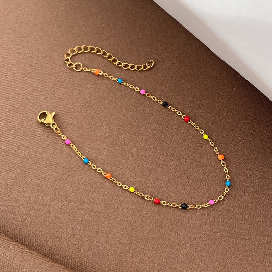 Women's Fashion Mixed Color Beaded Bracelet
