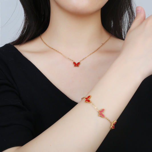 Simple Fashion Personality Temperament Butterfly Necklace