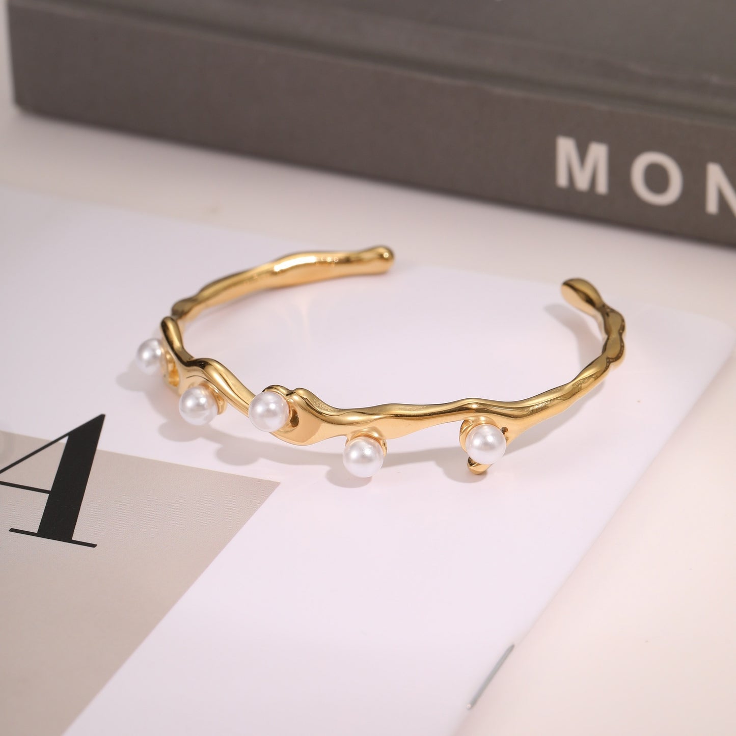 European And American Ins Fashion Design Stainless Steel Bracelet Opening Bracelet