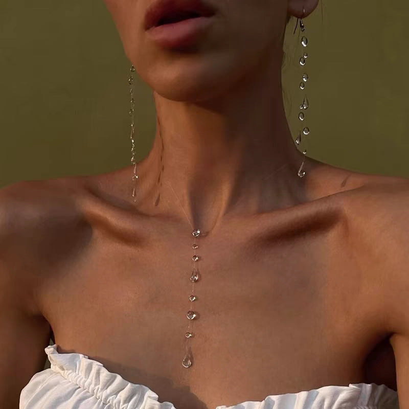 Cool Feeling Super Fairy Minimalist Transparent Crystal Jewelry