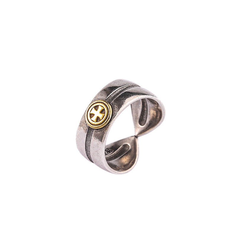 Retro Iris Tectorum Fashion Open-end Personality Ring
