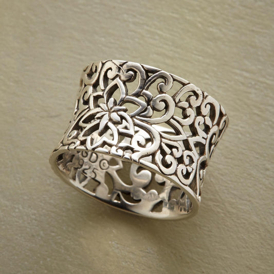 Girlfriends Couple Gift Irregular Hollow Pattern Ring Female
