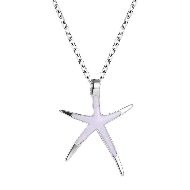 European And American New Starfish Pendant Fashion Simple Cute Starfish Women's Necklace
