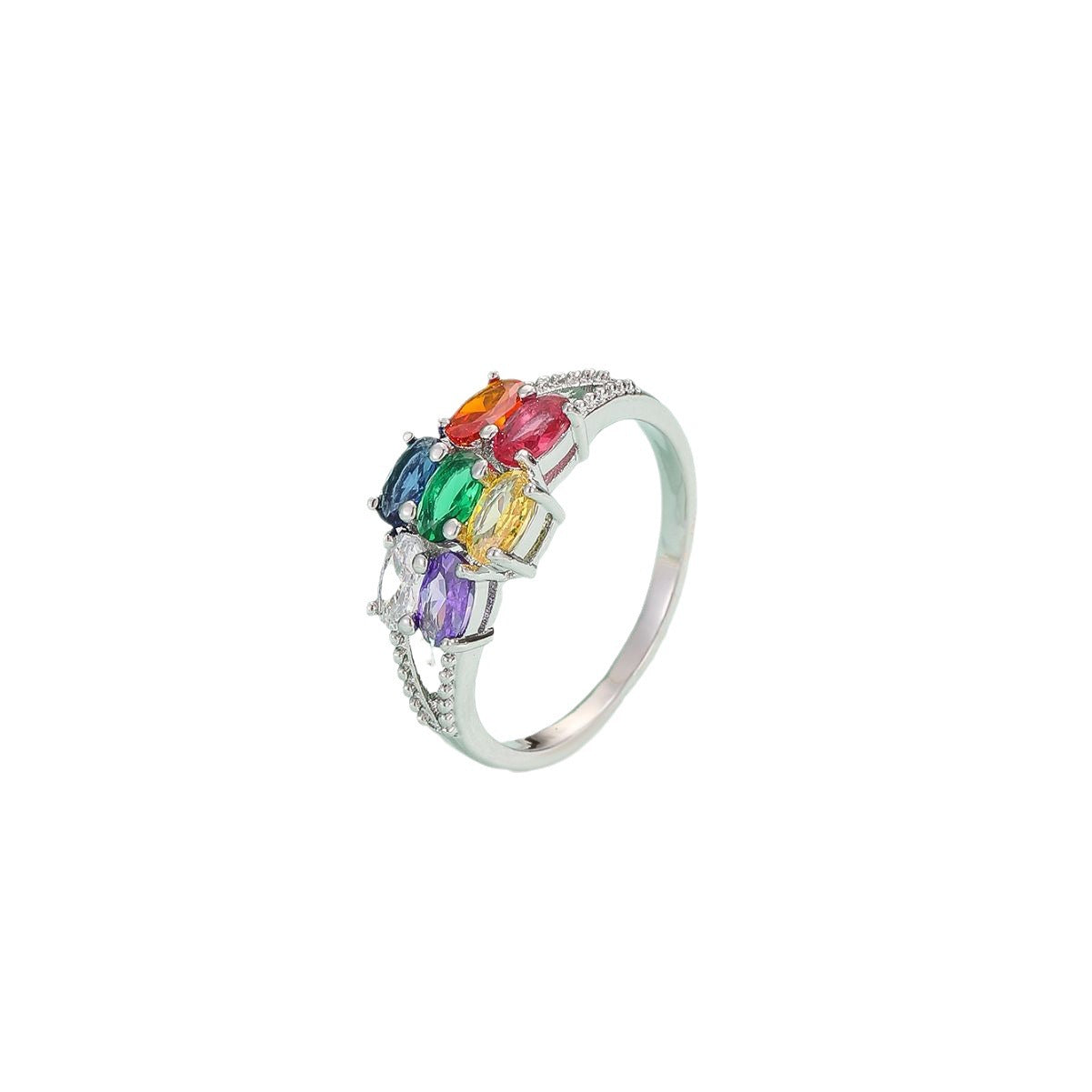 Fashion Color Zircon Ring For Women