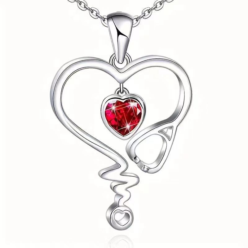 ECG Heart-shaped Exquisite Necklace For Women