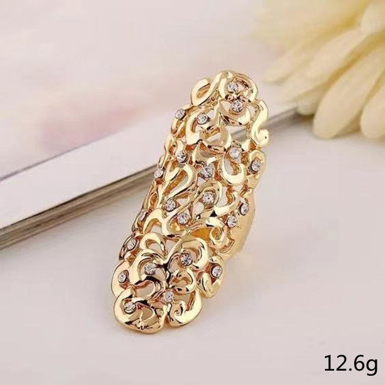 Girlfriends Couple Gift Irregular Hollow Pattern Ring Female