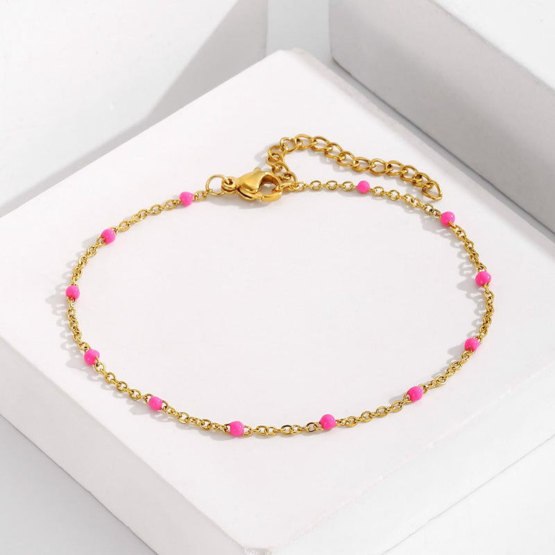 Women's Fashion Mixed Color Beaded Bracelet