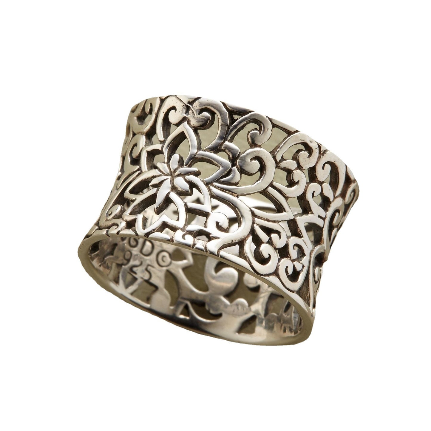 Girlfriends Couple Gift Irregular Hollow Pattern Ring Female