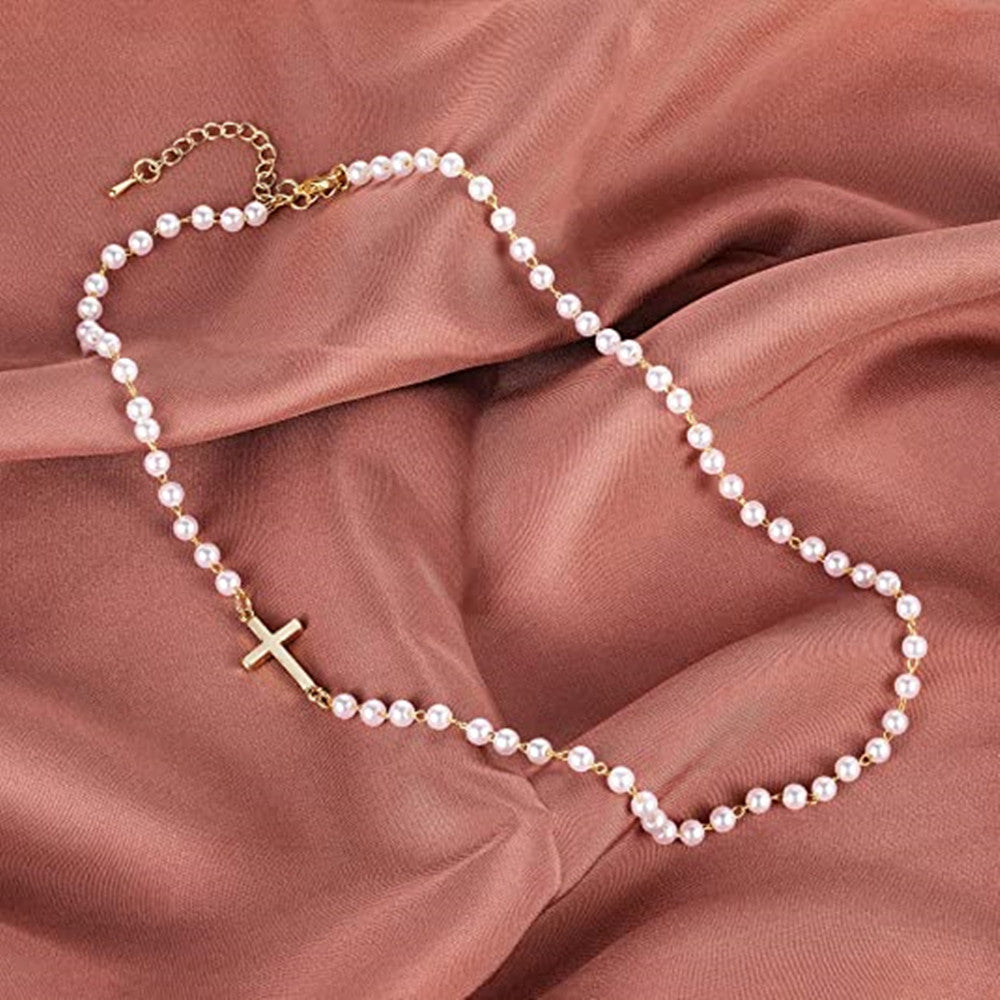 White Necklace Wedding Short Clavicle Chain Simple